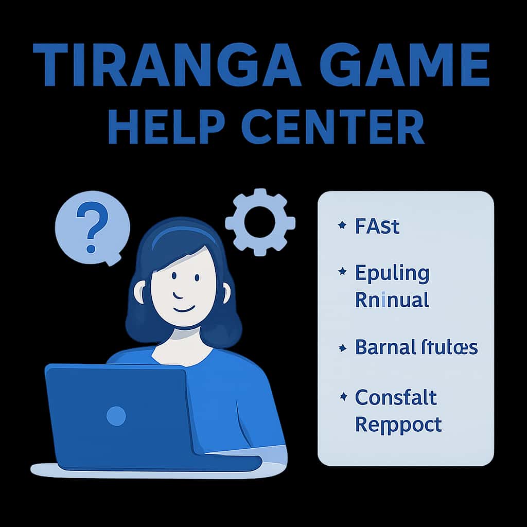 Illustration depicting troubleshooting steps for Tiranga Game.