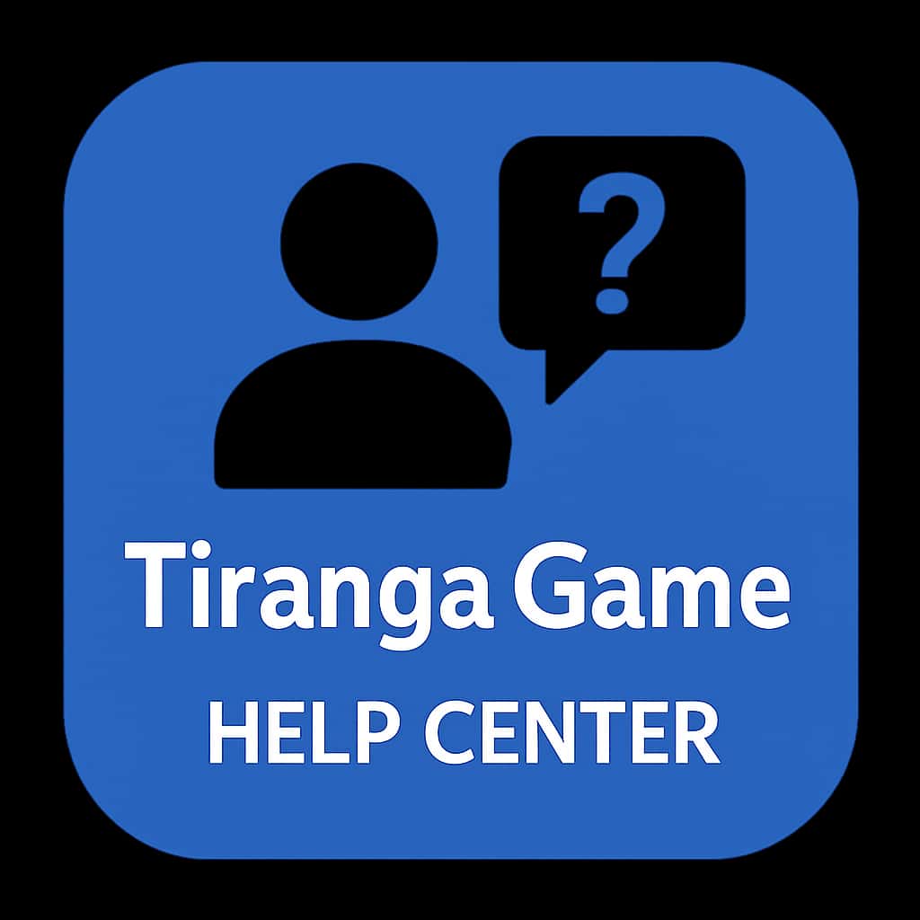 Icon for Tiranga Game Help Center symbolizing assistance.