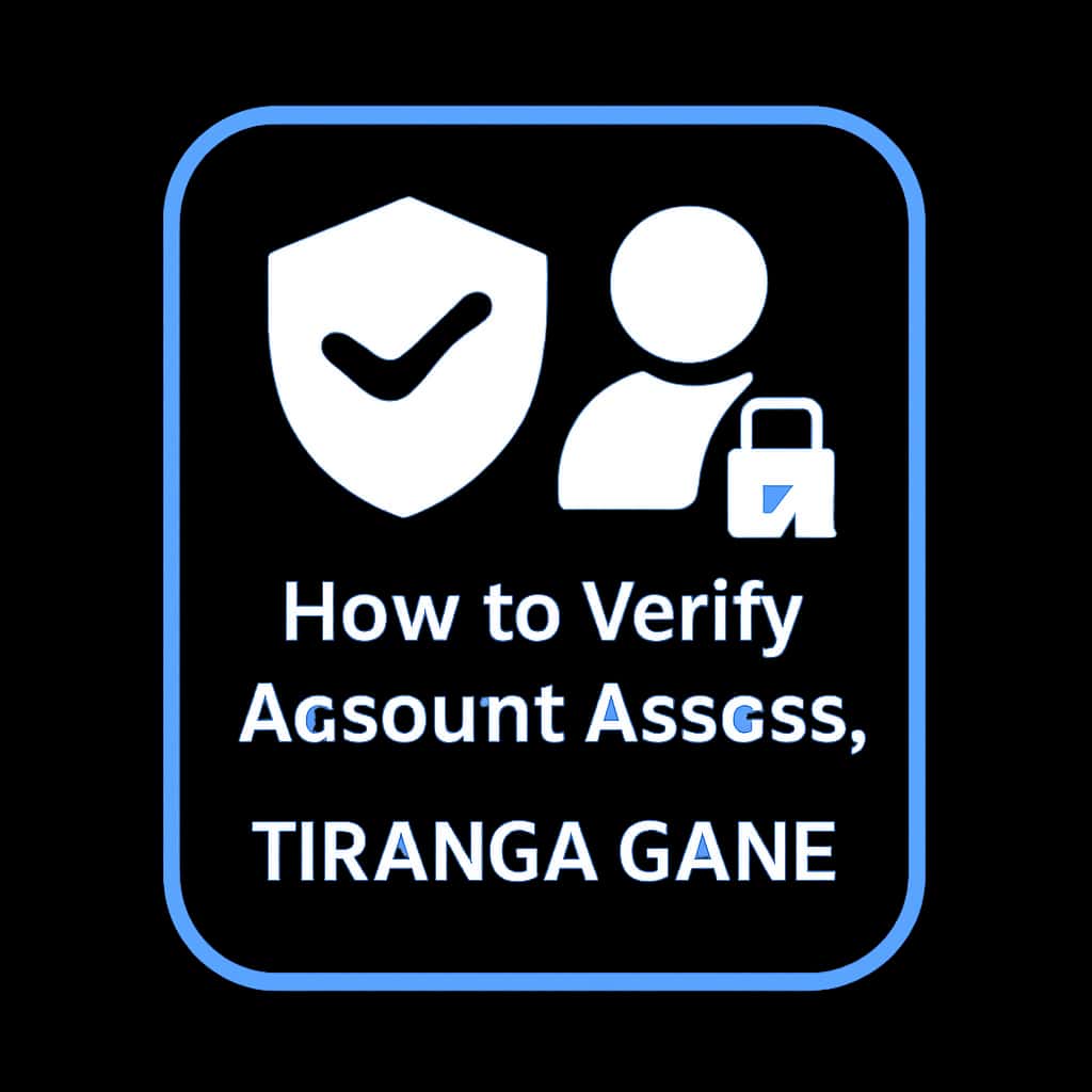 An icon representing account verification for Tiranga Game with a clean design.