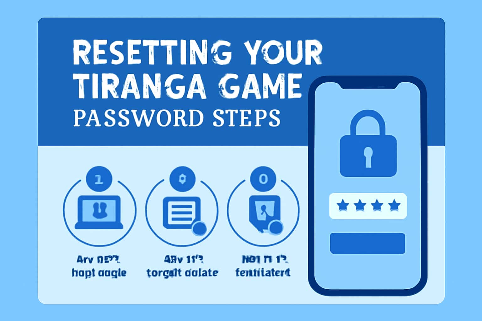 An informative scene illustrating the process of resetting the Tiranga Game password.