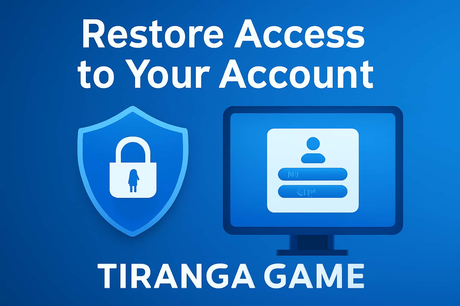 Visual representation of accessing the Tiranga Game account, highlighting the restoration process.