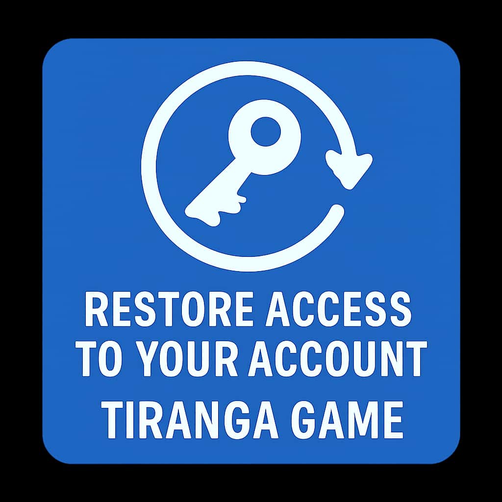 Icon representing Tiranga Game account recovery.