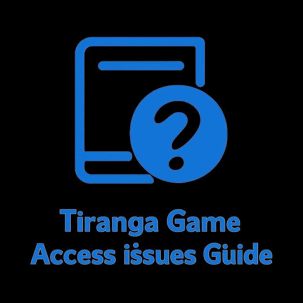 An icon representing Tiranga Game Access Issues as a support guide.