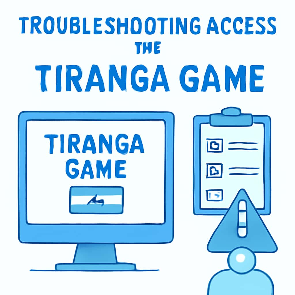 Diagram illustrating troubleshooting access for Tiranga Game